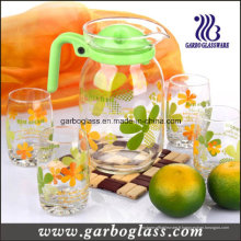 7PCS Glass Lemon Set avec impression